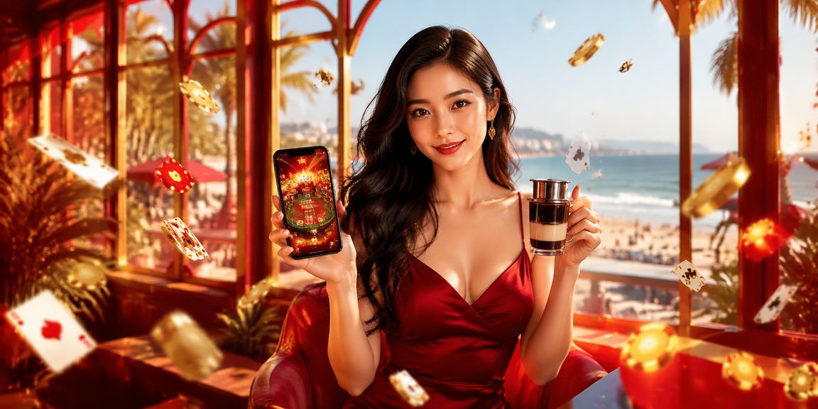 Hình nền game bài tại Vũng Tàu với cà phê Việt Nam